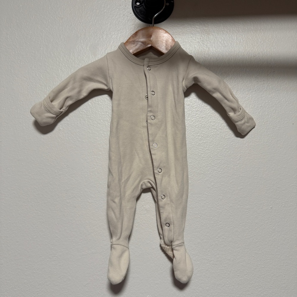 L’oved baby organic snap footie